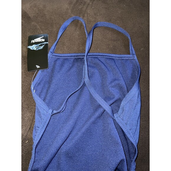 Speedo Swimsuit Womens Sz 2/28 Endurance+ Team Practice Competition Blue New - Picture 3 of 6